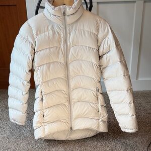 Mountain Hardwear Cream Puffer Jacket